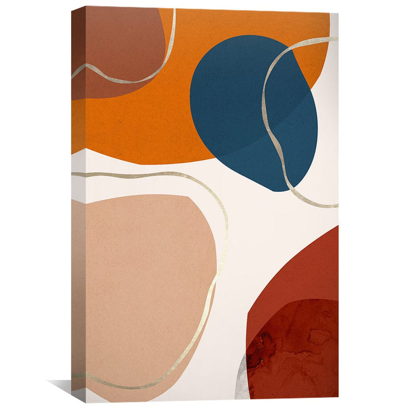 Boho Abstrato Stones Canvas