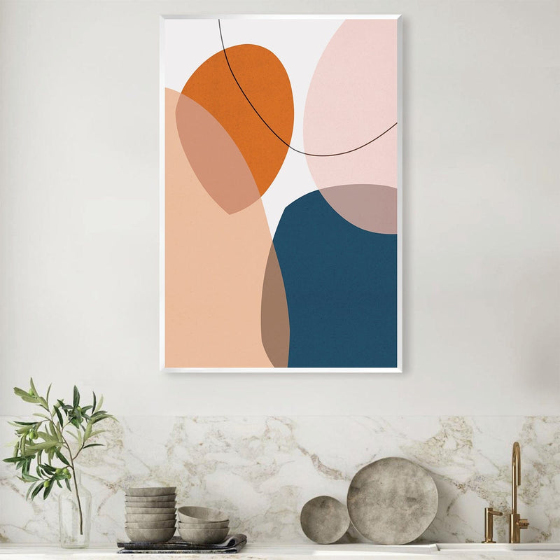 Boho Abstrato Stones II Canvas