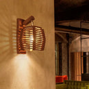 GobekUsa Bamboo Wall Sconce Light for Aisle Corridor Hotel Restaurant Café