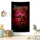 Boho band tapestry flag bedroom wall art and bedspread by Decorbites