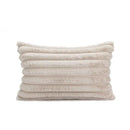 Boho beige tufted fringed geometric pillow cover living room decor by Decorbites