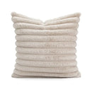 Boho beige tufted fringed geometric pillow cover living room decor by Decorbites