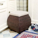 GobekUsa 3-in-1 Storage Stool: Footrest, Shoe Organizer, and Convenient Seat