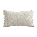Boho beige & yellow linen cotton pillow cover living room decor by Decorbites