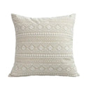 Boho beige & yellow linen cotton pillow cover living room decor by Decorbites