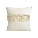 Boho beige & yellow linen cotton pillow cover living room decor by Decorbites