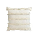 Boho beige & yellow linen cotton pillow cover living room decor by Decorbites
