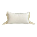 Boho beige & yellow linen cotton pillow cover living room decor by Decorbites