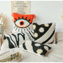 GobekUsa Boho Big Eye Tufted Cushion Covers with Tassels for Bedroom Living Room