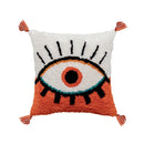 GobekUsa Boho Big Eye Tufted Cushion Covers with Tassels for Bedroom Living Room