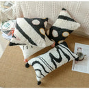 GobekUsa Boho Big Eye Tufted Cushion Covers with Tassels for Bedroom Living Room