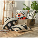 GobekUsa Boho Big Eye Tufted Cushion Covers with Tassels for Bedroom Living Room