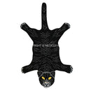 GobekUsa Boho Black Bear Rug 80x120cm: Hand Tufted Animal Shaped Area Carpet
