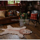 GobekUsa Boho Black Bear Rug 80x120cm: Hand Tufted Animal Shaped Area Carpet