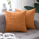 Boho black tassel striped pillow covers living room decor by Decorbites