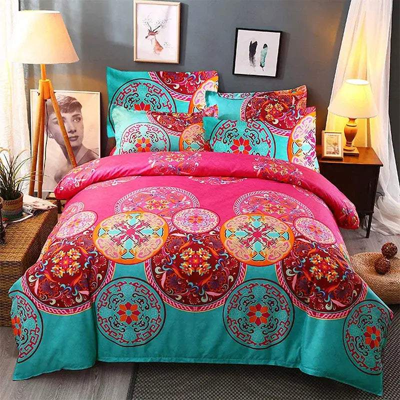 GobekUsa Boho Chic Stripe Bedding Set with Pillowcase - Ultra-Soft Microfiber Quilt Cover, photo 12 of 14