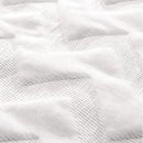 Boho chic white faux fur chevron pillow cover bedroom decor by Decorbites