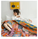 GobekUsa Boho Cotton Blanket and Throw - Soft, Durable, and Stylish for Bed, Sofa, or Travel