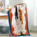 GobekUsa Boho Cotton Gauze Bath Towel - Quick-Dry & Large Wrap