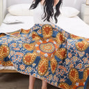 GobekUsa Boho Cotton Gauze Bath Towel - Quick-Dry & Large Wrap