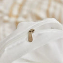 GobekUsa Boho Stripe Furball Duvet Set: High-Quality King Size Bedding with Tassels