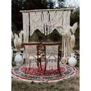 GobekUsa Cotton Macrame Wedding Backdrop Curtain with Tassel | Boho Wall Tapestry
