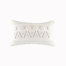 Boho cream cotton tassels cushion covers living room pillow case by Decorbites