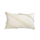 Boho cream lace floral cushion cover living room pom pom pillow by Decorbites