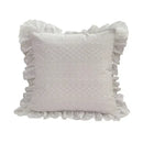Boho cream lace floral cushion cover living room pom pom pillow by Decorbites