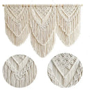 GobekUsa Boho Macrame Tassel Wall Hanging Tapestry with Wooden Stick