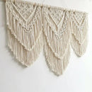 GobekUsa Boho Macrame Tassel Wall Hanging Tapestry with Wooden Stick