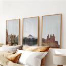 Southwest Desert Set of 3 Prints. Canyon Landscape, Red Rock by Wall Art Set