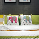 Boho ethnic flower elephant pillowcase pink & teal bedroom decor by Decorbites