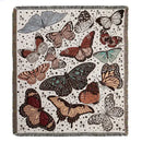 GobekUsa Boho Floral Cotton Blanket - Soft Bedspread for Beds, Sofa & Living Room