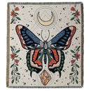 GobekUsa Boho Floral Cotton Blanket - Soft Bedspread for Beds, Sofa & Living Room