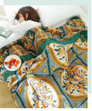 GobekUsa Cotton Gauze Leisure Blanket - Soft Boho Decor for Beds & Sofas