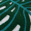 Boho floral embroidered green & brown cushion cover living room by Decorbites