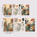 GobekUsa Boho Floral Modern Canvas Art Set