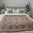 GobekUsa Boho Floral Sofa Throw Blanket