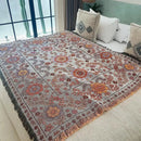 GobekUsa Boho Floral Sofa Throw Blanket