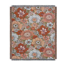 GobekUsa Boho Floral Sofa Throw Blanket