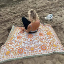 GobekUsa Boho Floral Sofa Throw Blanket