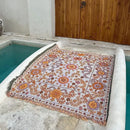 GobekUsa Boho Floral Sofa Throw Blanket