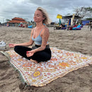 GobekUsa Boho Floral Sofa Throw Blanket