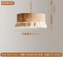 GobekUsa Boho Fringe Hemp Rope Tassel Pendant Light for Office Bedroom Living Room