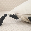 Boho geometric chenille embroidered pillow covers set living room by Decorbites