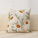 Boho geometric chenille embroidered pillow covers set living room by Decorbites