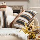Boho geometric embroidery cushion cover living room throw pillow by Decorbites