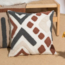 Boho geometric embroidery cushion cover living room throw pillow by Decorbites