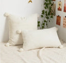 Boho geometric mustard & cream cushion cover living room decor by Decorbites